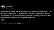 Netizens call out Hollywood for not firing Noah Schnapp or Amy Schumer but dropping Barrera for pro-Palestine posts. (Image via X/@swe_etlove)